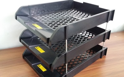 防静电三层文件篮